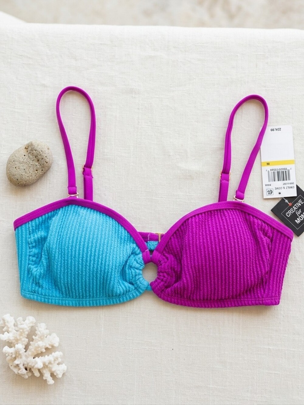 Salt & Cove Bikini Top Junior's Medium